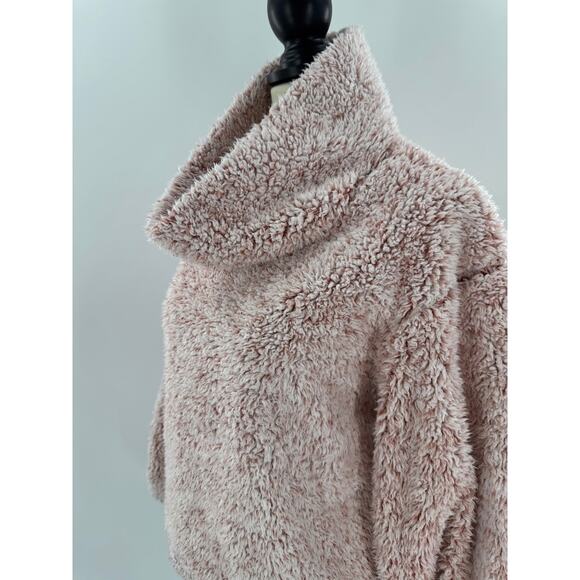 Lululemon Warmth Restore Sherpa Pullover Jacket Heathered Copper Clay M L - Picture 1 of 10